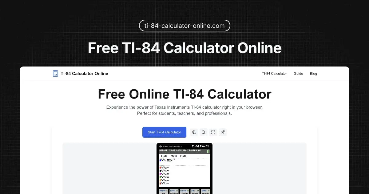 Screenshot 1 of TI-84 Plus CE Calculator