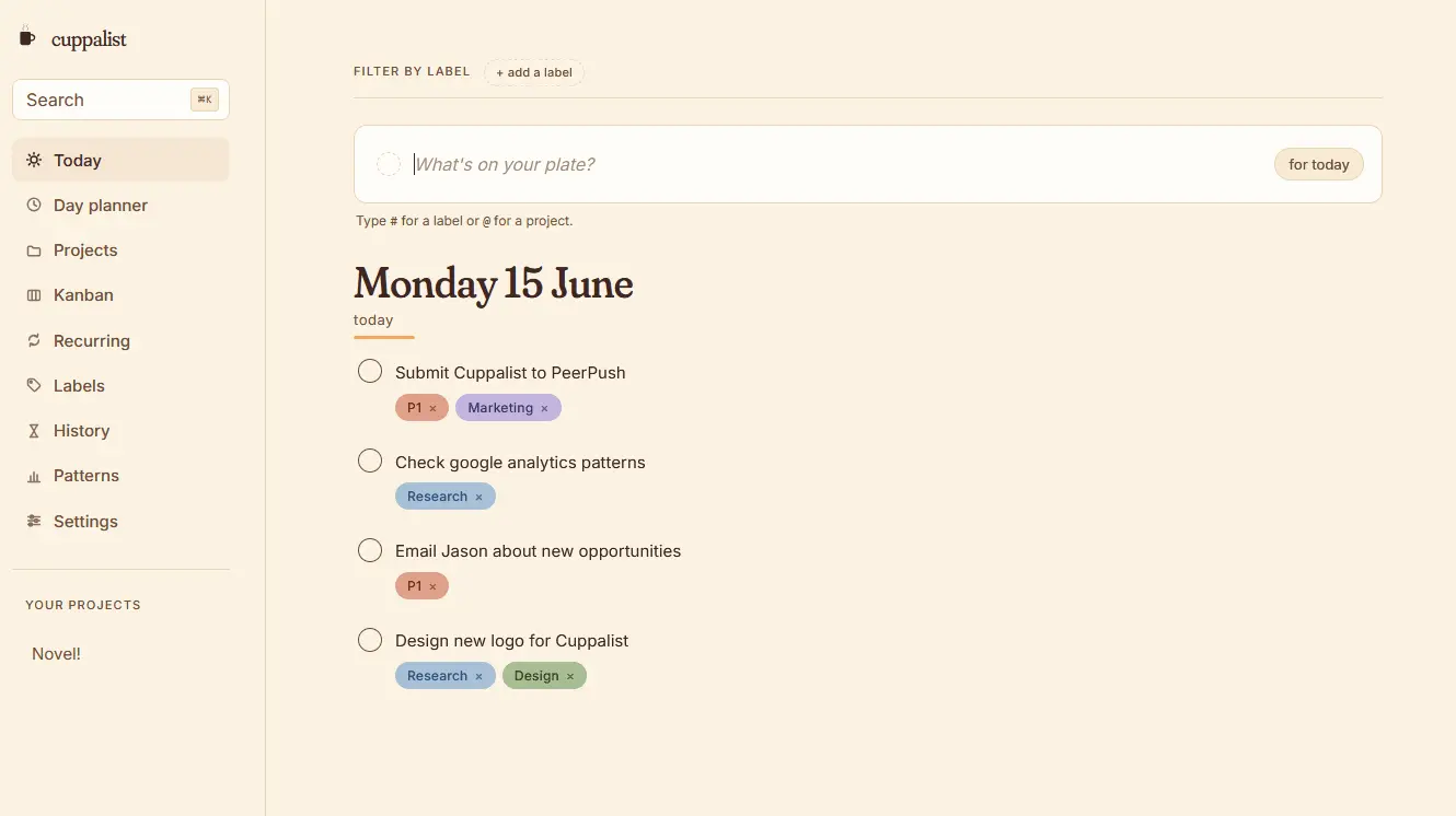 Screenshot 3 of Cuppalist