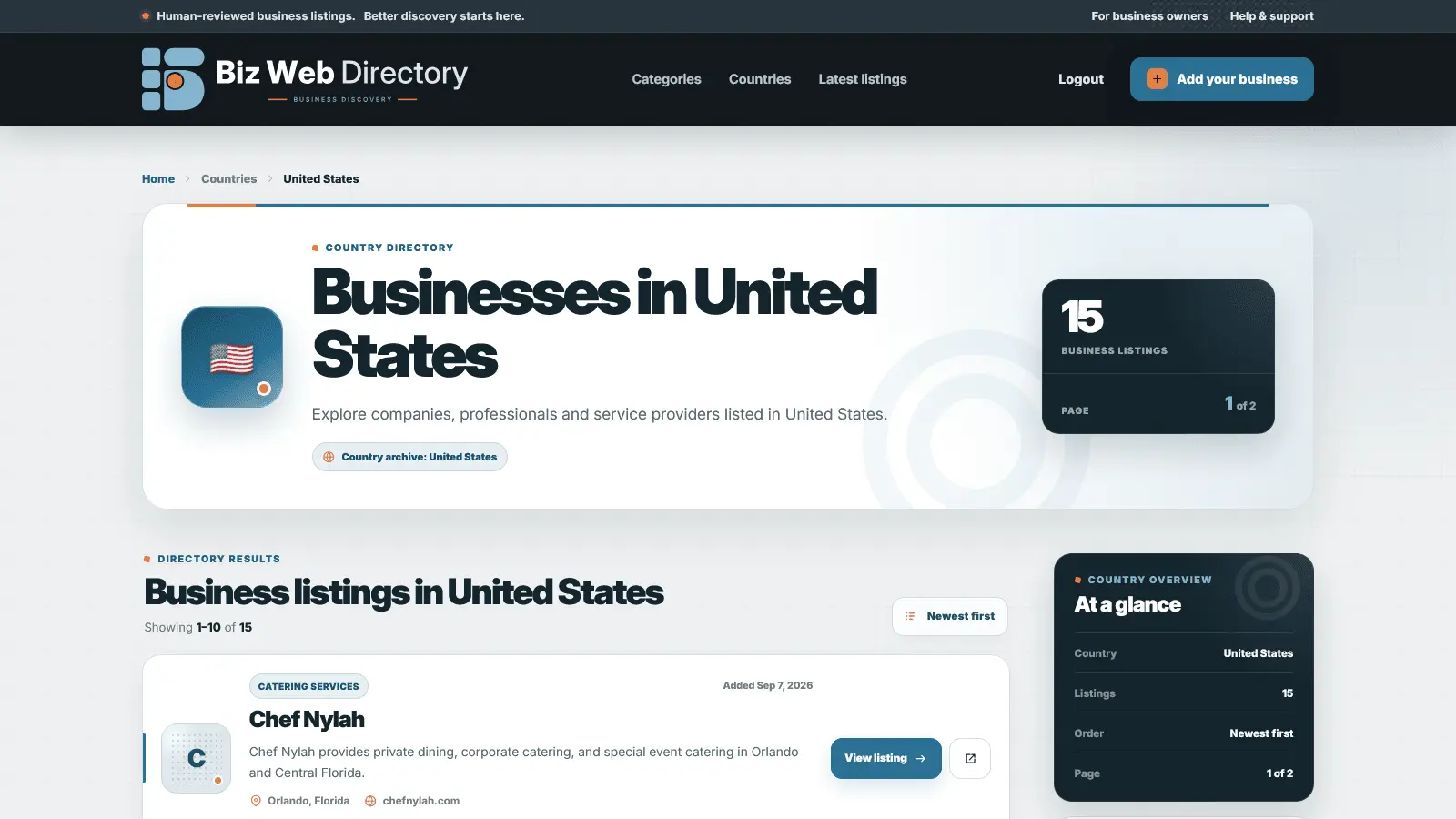 Screenshot 7 of Biz Web Directory