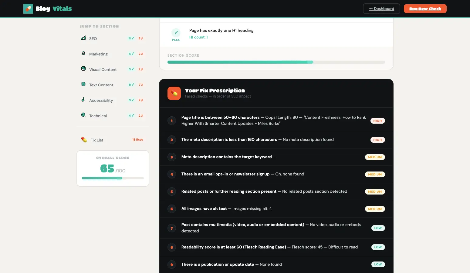 Screenshot 3 of BlogVitals