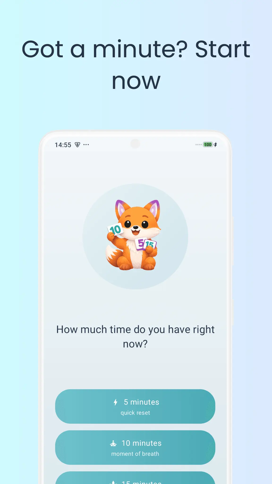 Screenshot 2 of Just Minutes: 5-Minute Tasks