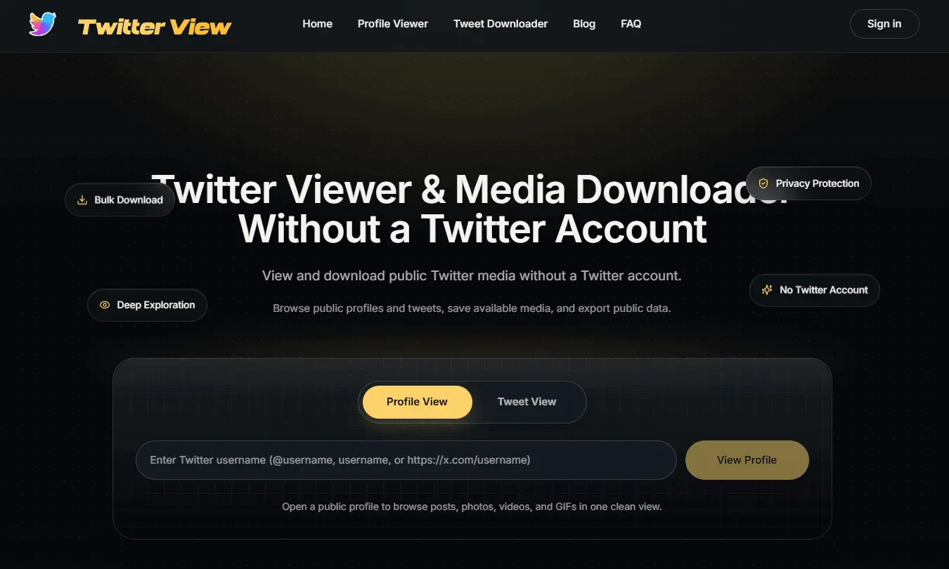 Screenshot 1 of TwitterView