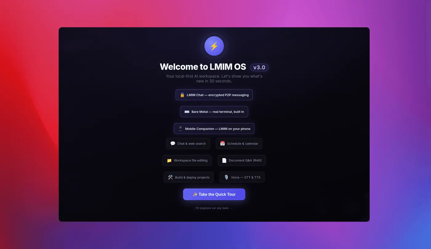 Screenshot 2 of LMIM OS V3.0 "XIPE"