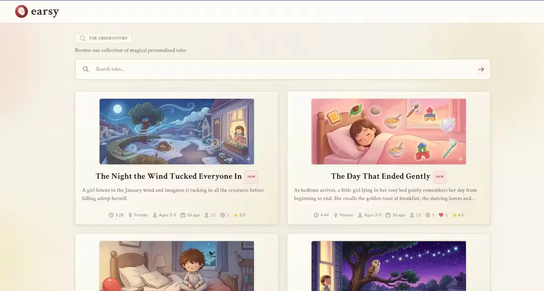 Screenshot 1 of earsy.ai