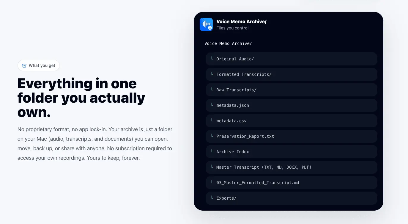 Screenshot 6 of Voice Memo Exporter