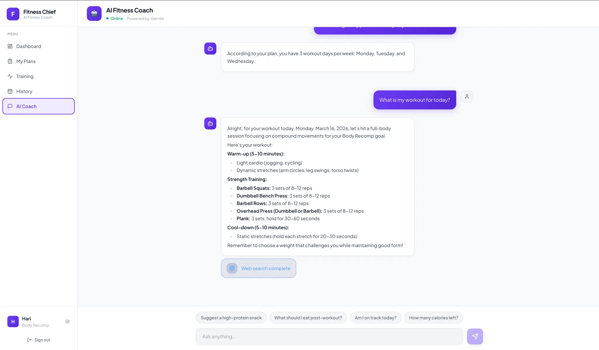 Screenshot 2 of Fitness Chief