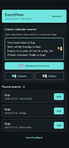 Screenshot 1 of EventFlow