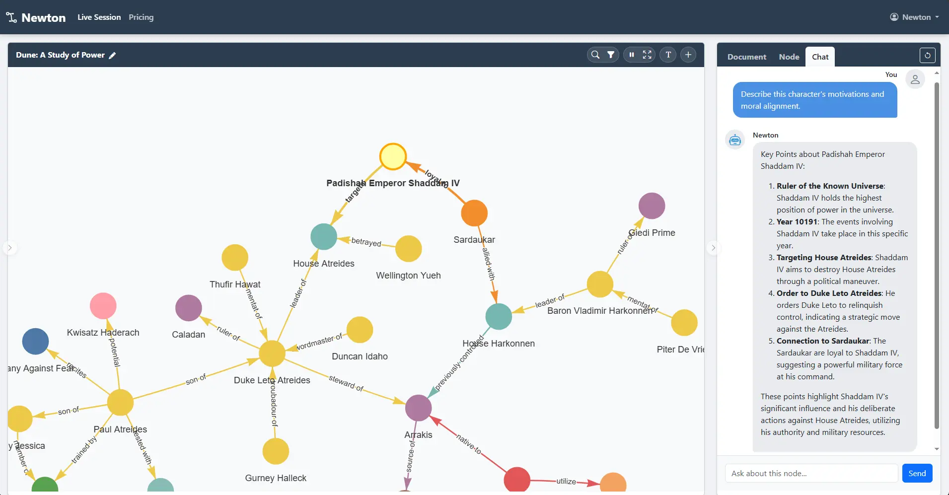 Screenshot 3 of Newton Knowledge Graph