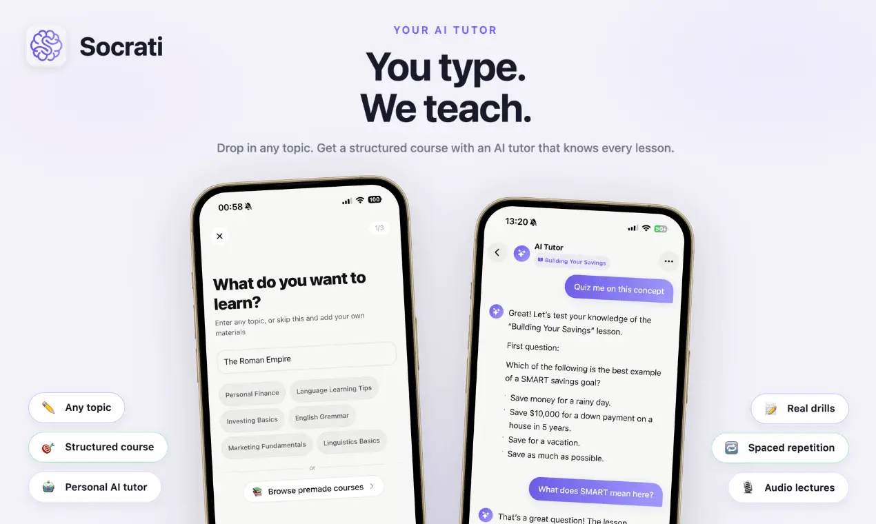 Screenshot 2 of Socrati: AI Course Creator