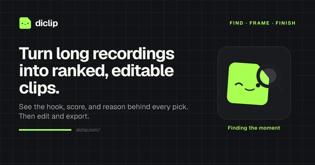 Screenshot 1 of diclip