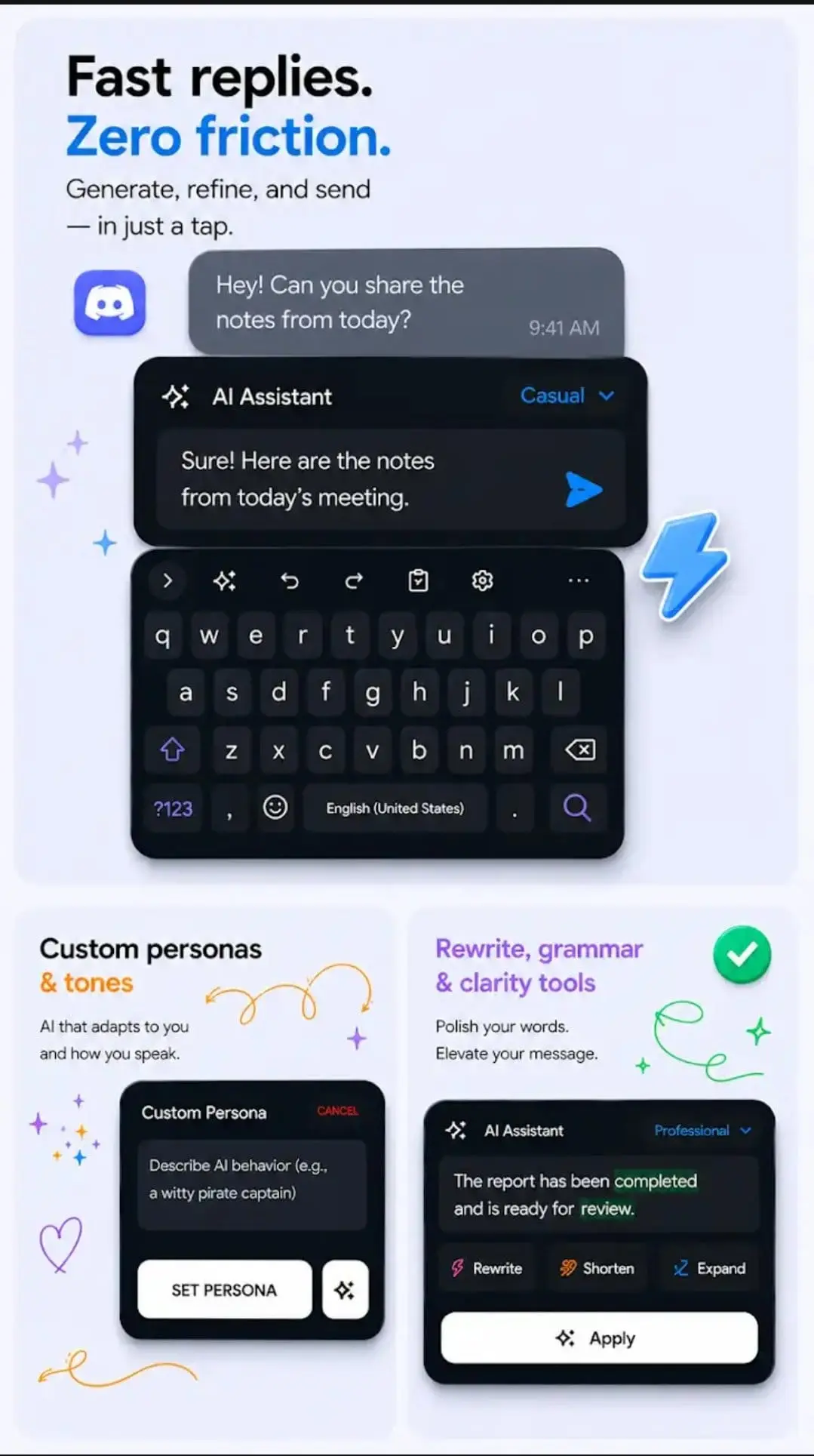 Screenshot 5 of Rewordium: AI Grammar Checker