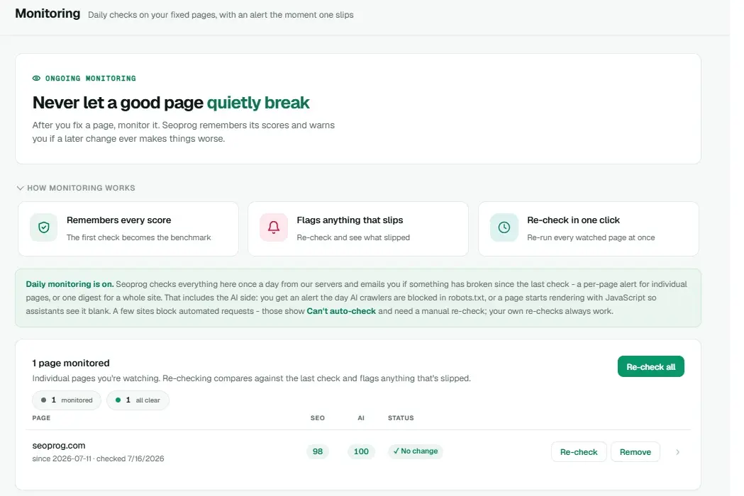 Screenshot 2 of Seoprog