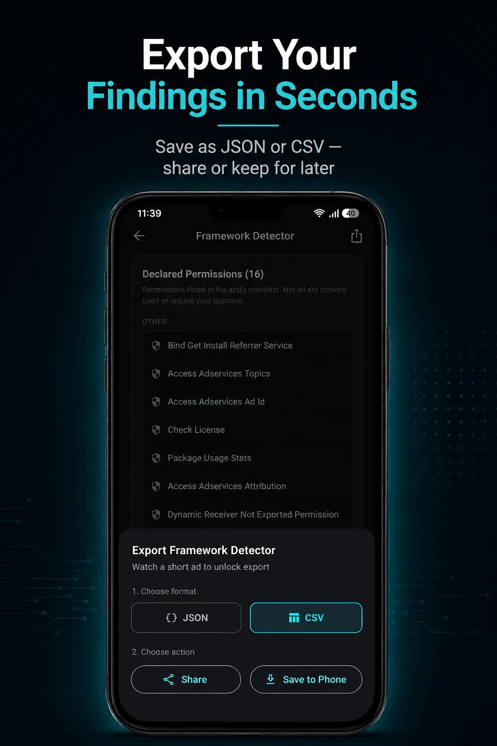 Screenshot 6 of Framework Detector App
