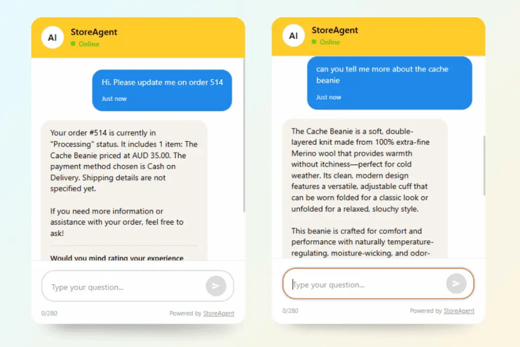 Screenshot 3 of StoreAgent AI