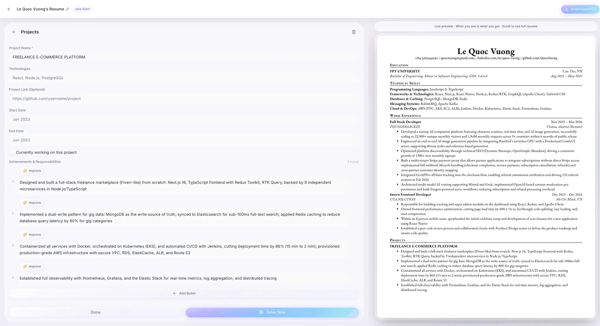 Screenshot 3 of Resumina