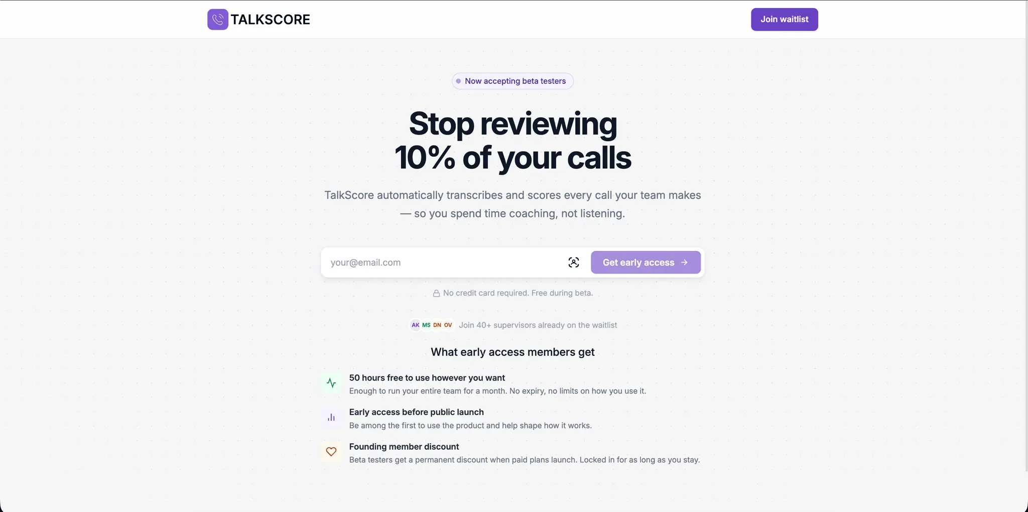 Screenshot 1 of TalkScore