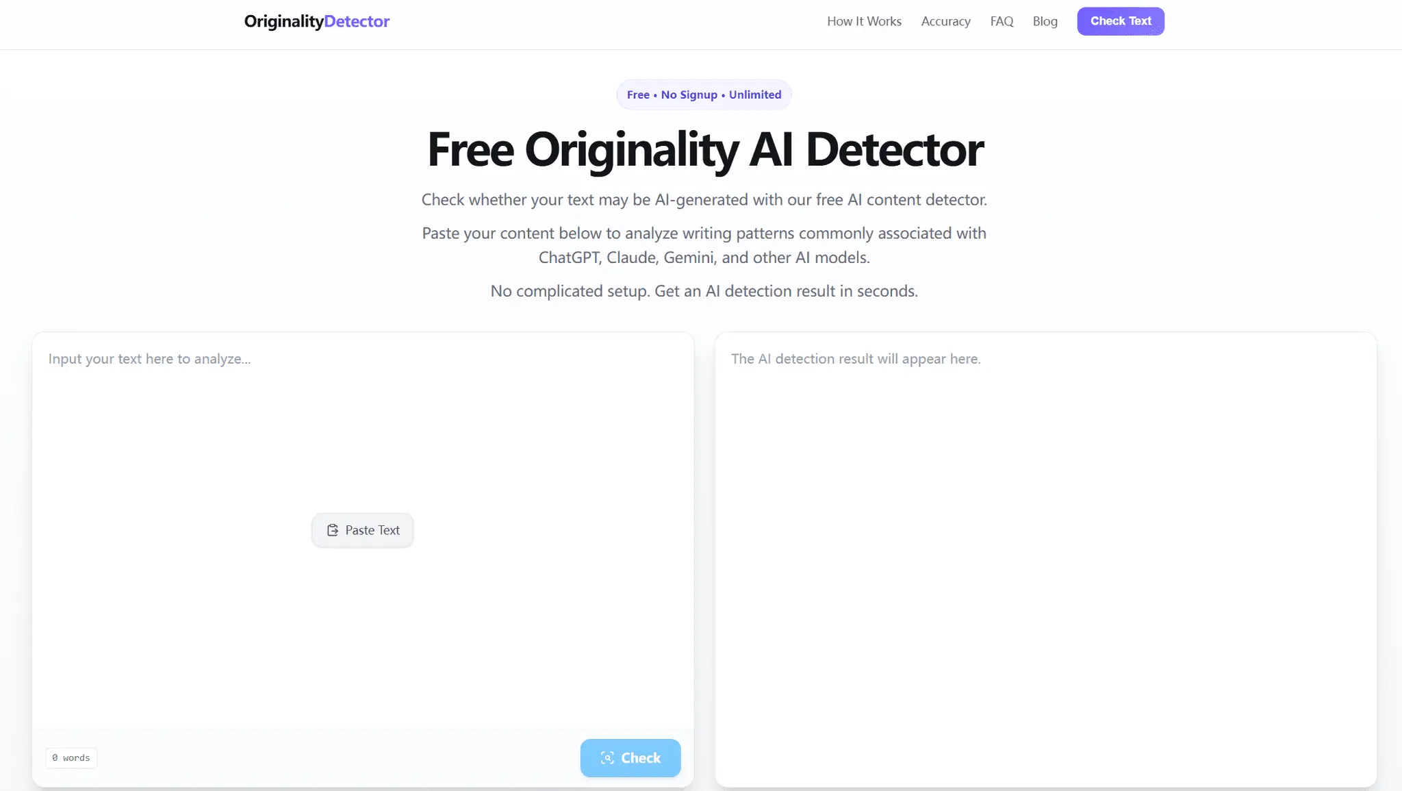 Screenshot 1 of OriginalityDetector