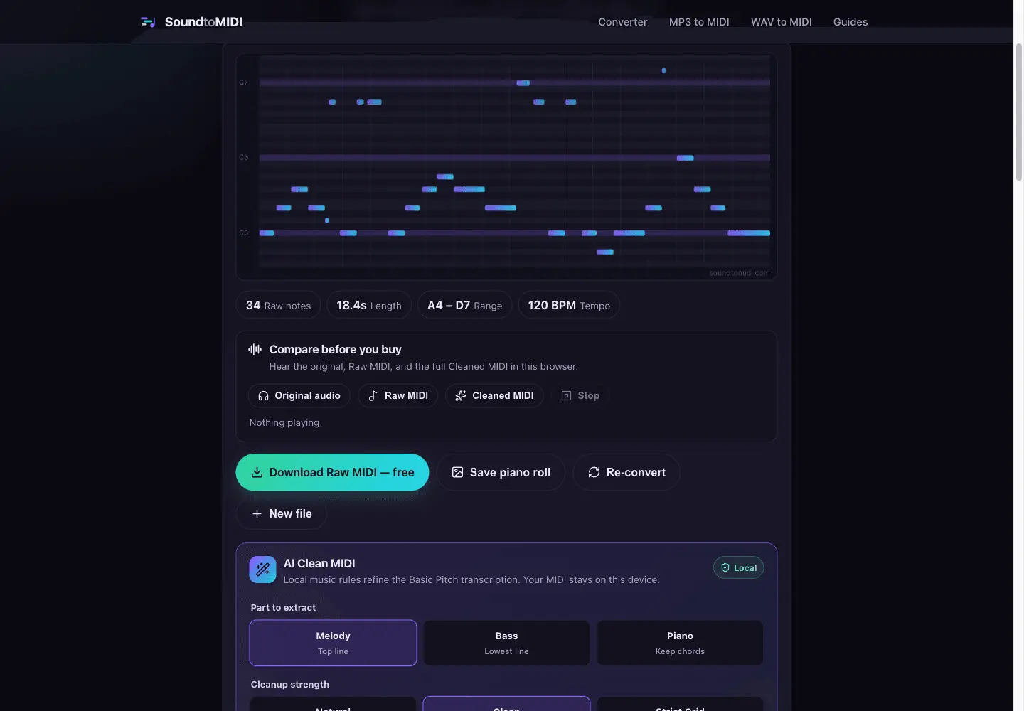 Screenshot 2 of SoundToMIDI