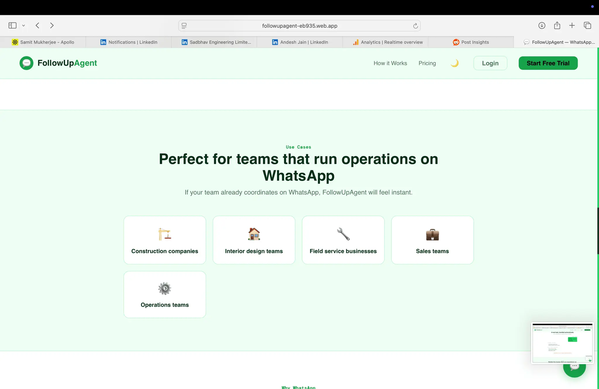 Screenshot 1 of FollowUpAgent