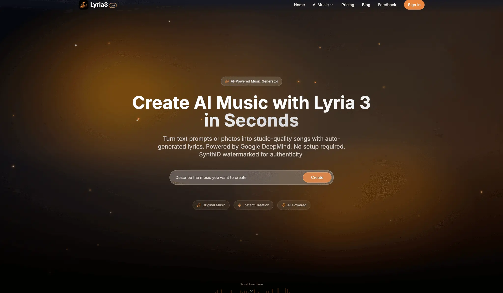 Screenshot 1 of Lyria 3 Music Generator