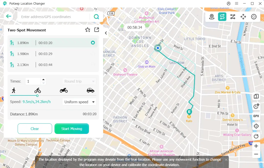 Screenshot 2 of PoKeep Location Changer