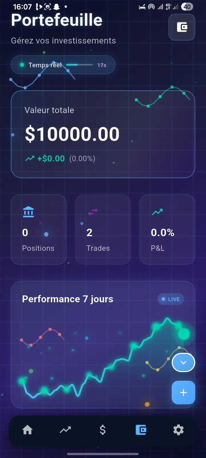 Screenshot 1 of RWAMS Traders - Simulateur de Trading