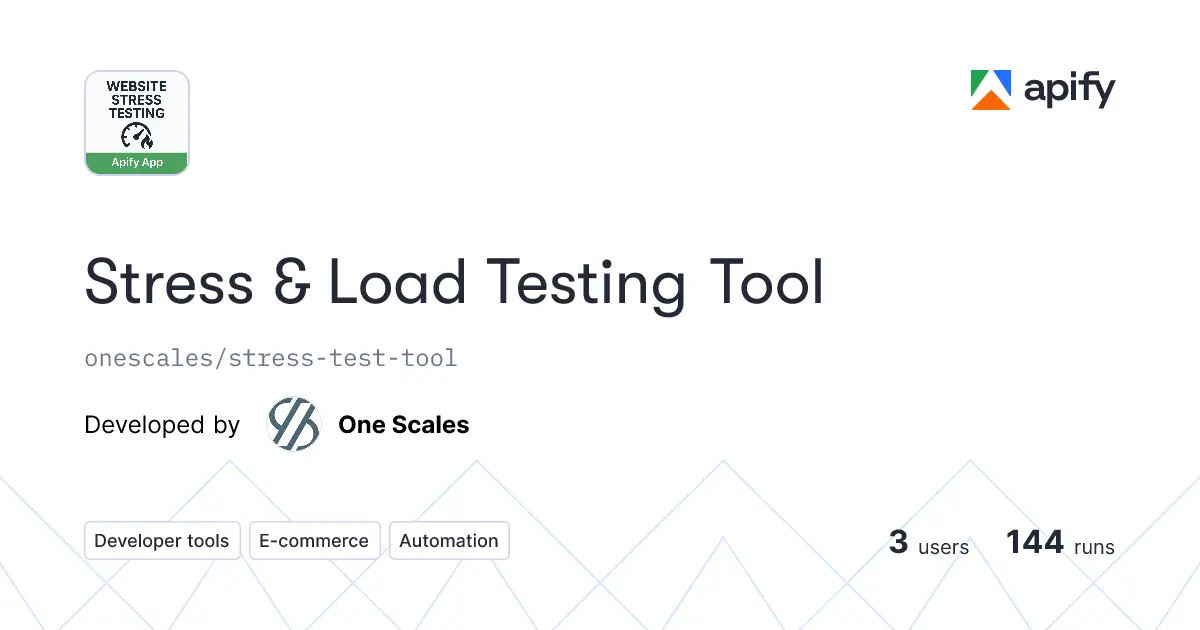 Screenshot 1 of Website Stress & Load Testing Tool
