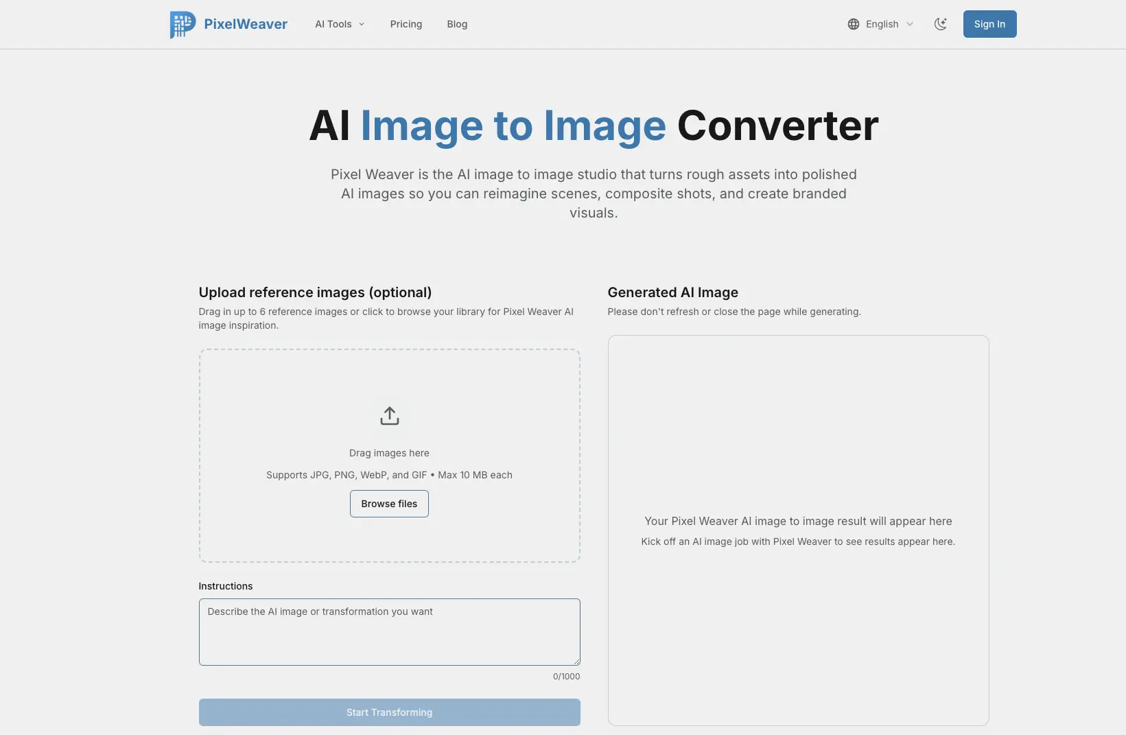 Screenshot 1 of PixelWeaver