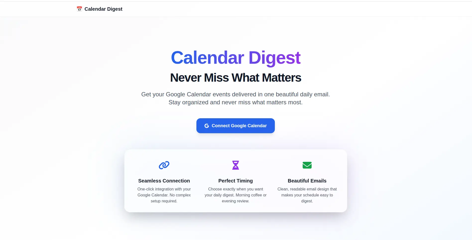 Screenshot 1 of Calendar Digest