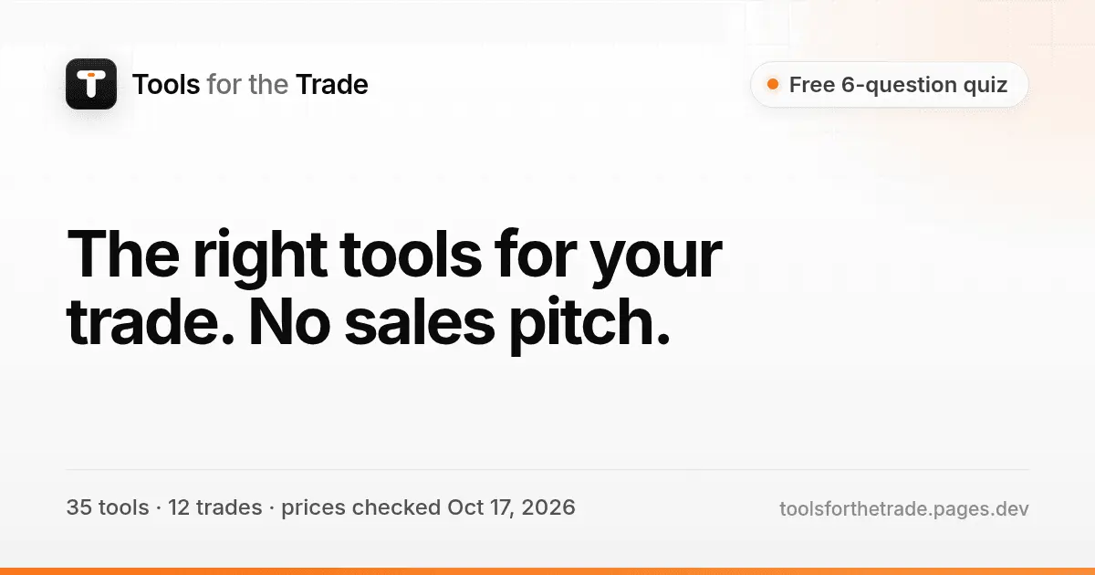 Screenshot 1 of Tools for the Trade