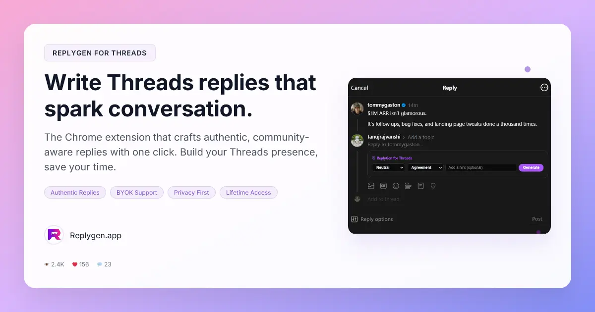 Screenshot 3 of ReplyGen