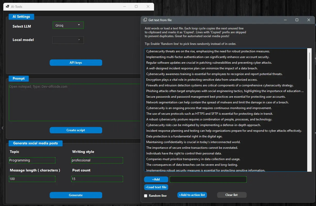 Screenshot 4 of OffCode Automation tool | AI Powered