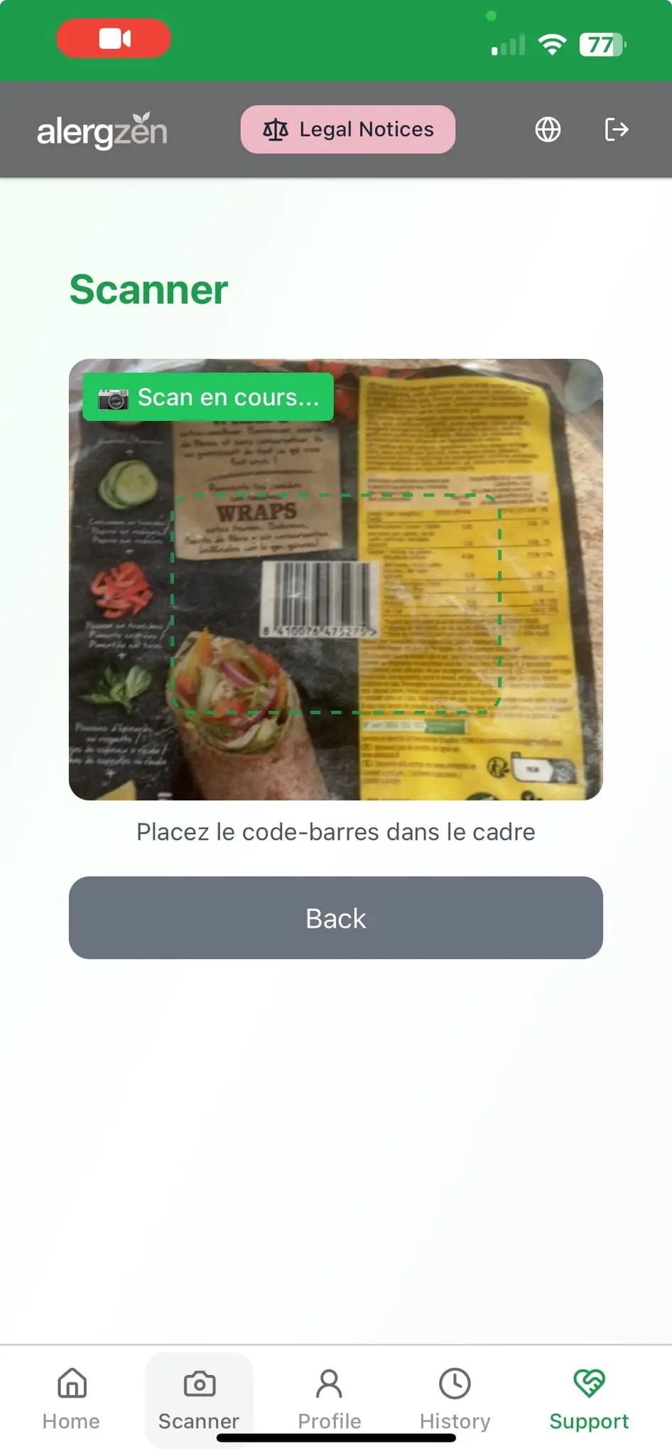 Screenshot 4 of AlergZen - Free Allergen Scanner