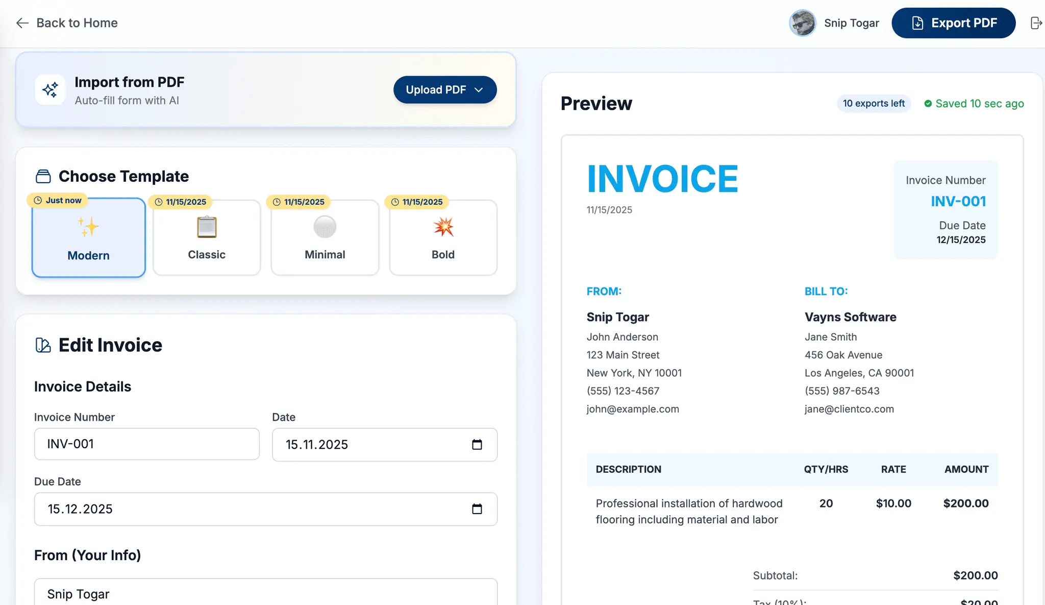 Screenshot 2 of Invogin