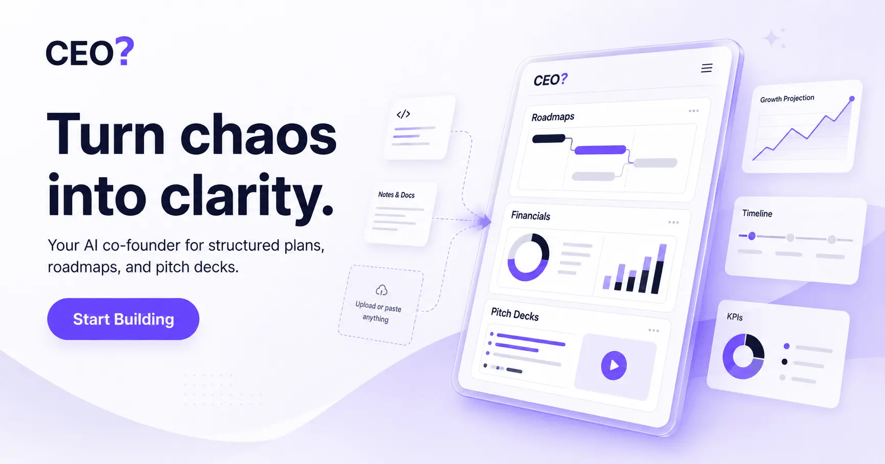 Screenshot 3 of CEO? - Your AI Co-founder