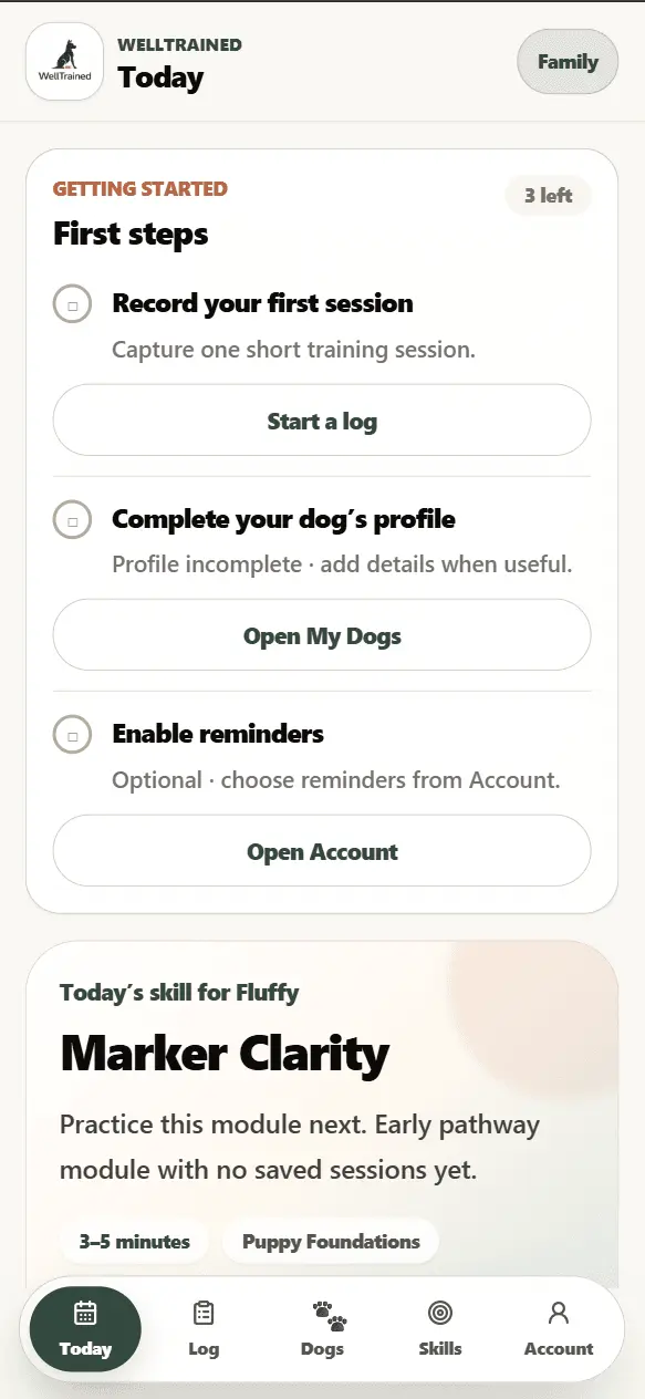 Screenshot 1 of WellTrained