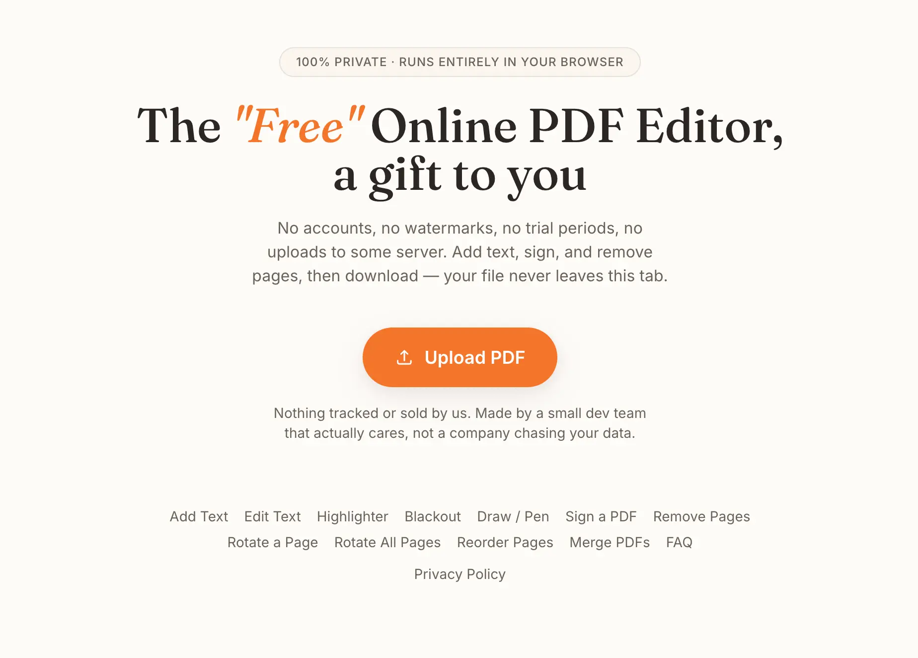 Screenshot 1 of Free Online PDF Editor