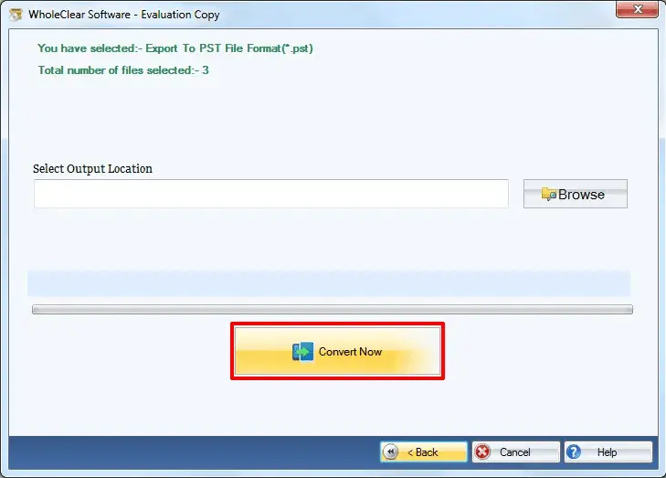 Screenshot 3 of WholeClear MBOX to PST Converter