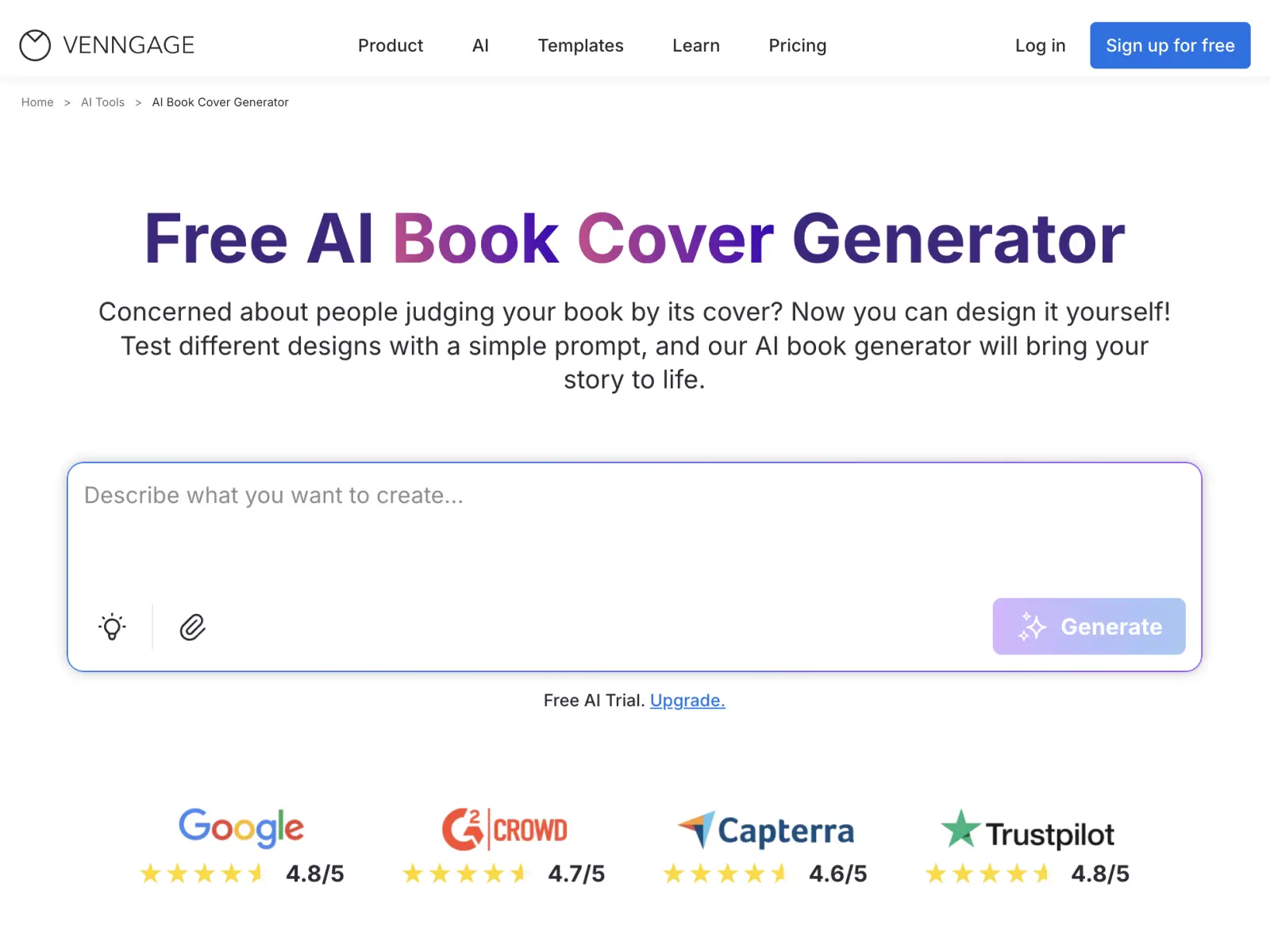 Screenshot 2 of AI Book Cover Generator