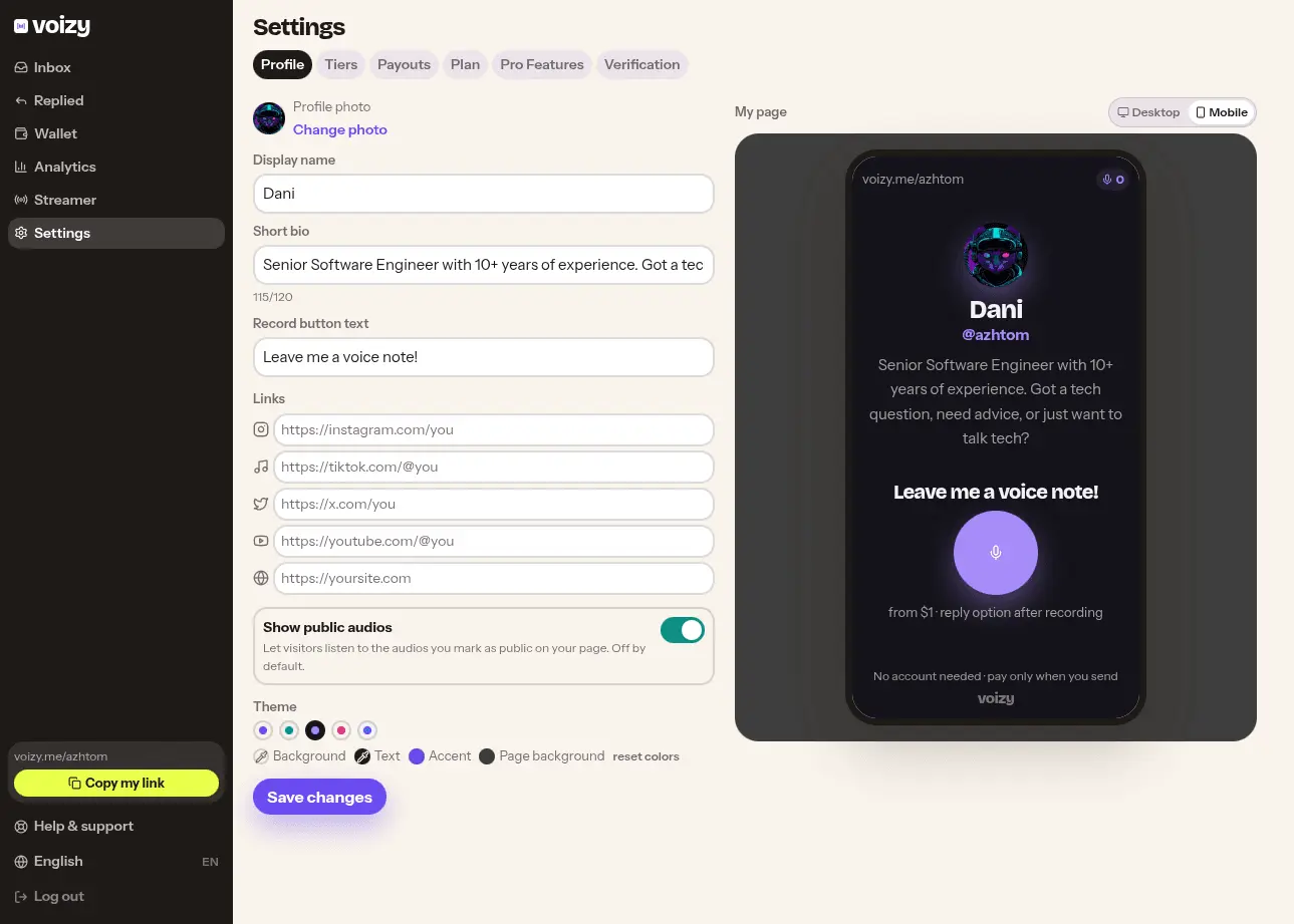 Screenshot 4 of Voizy