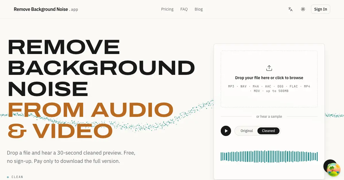 Screenshot 1 of Remove Background Noise