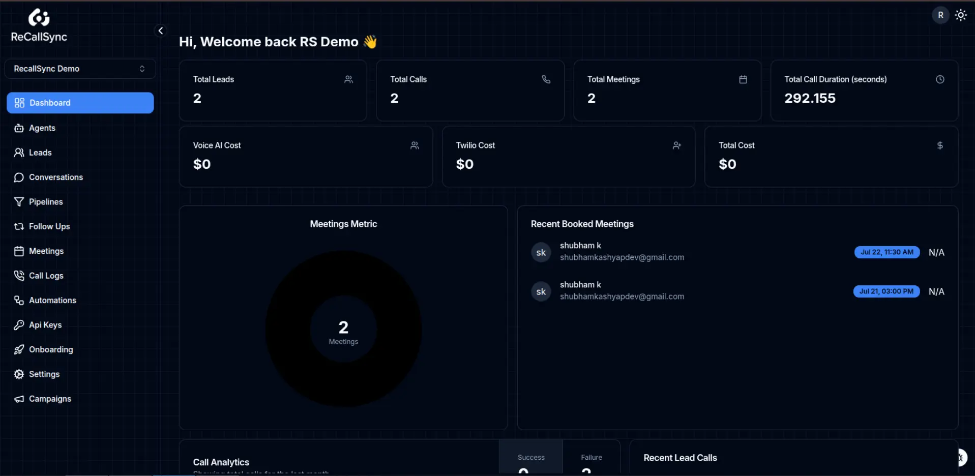 Screenshot 1 of ReCallSyncAI