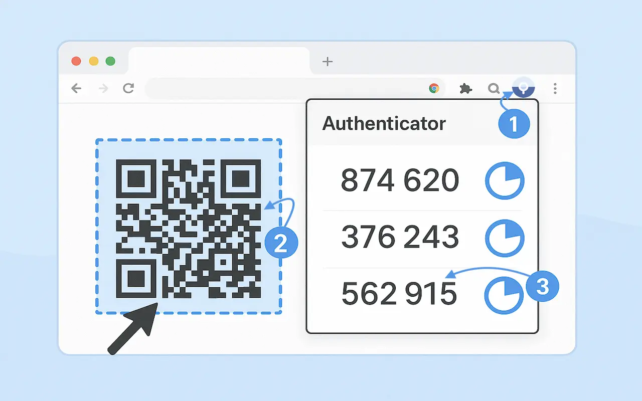 Screenshot 1 of Authenticator app