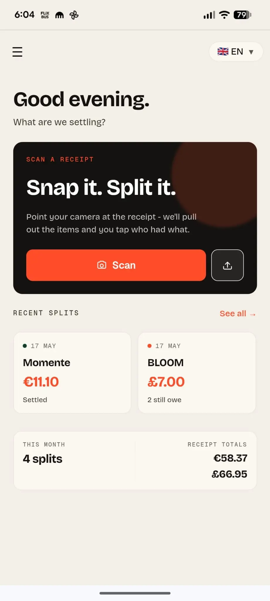 Screenshot 1 of WhoOwesWhat.Me