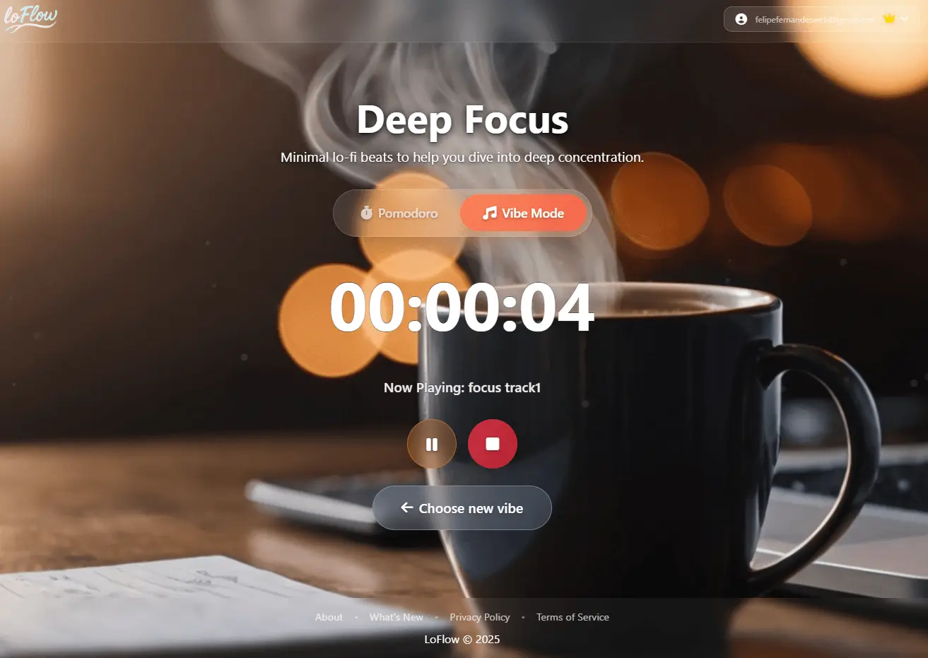 Screenshot 5 of LoFlow - Free Pomodoro Timer with Music