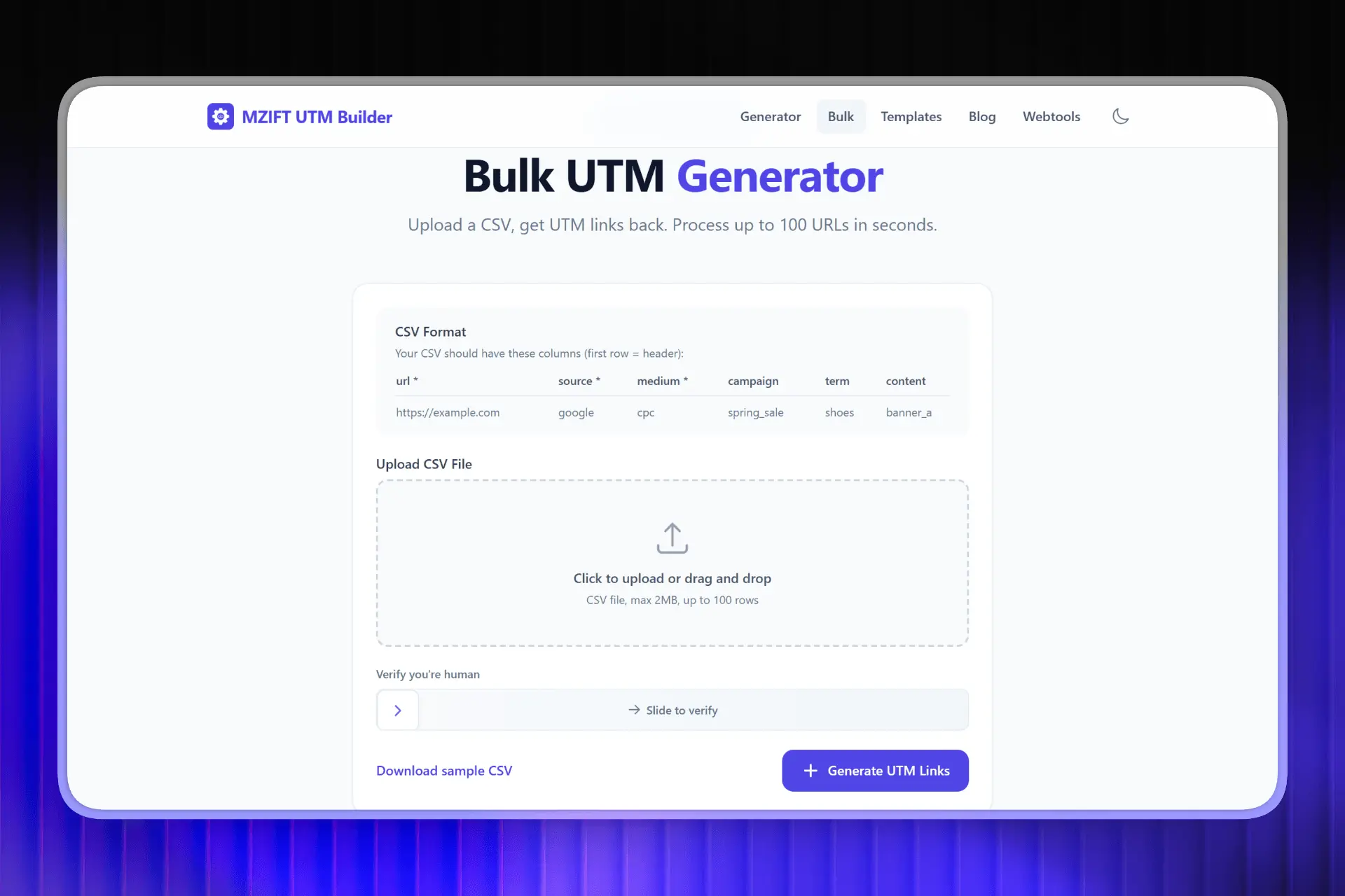 Screenshot 4 of MZIFT UTM Builder