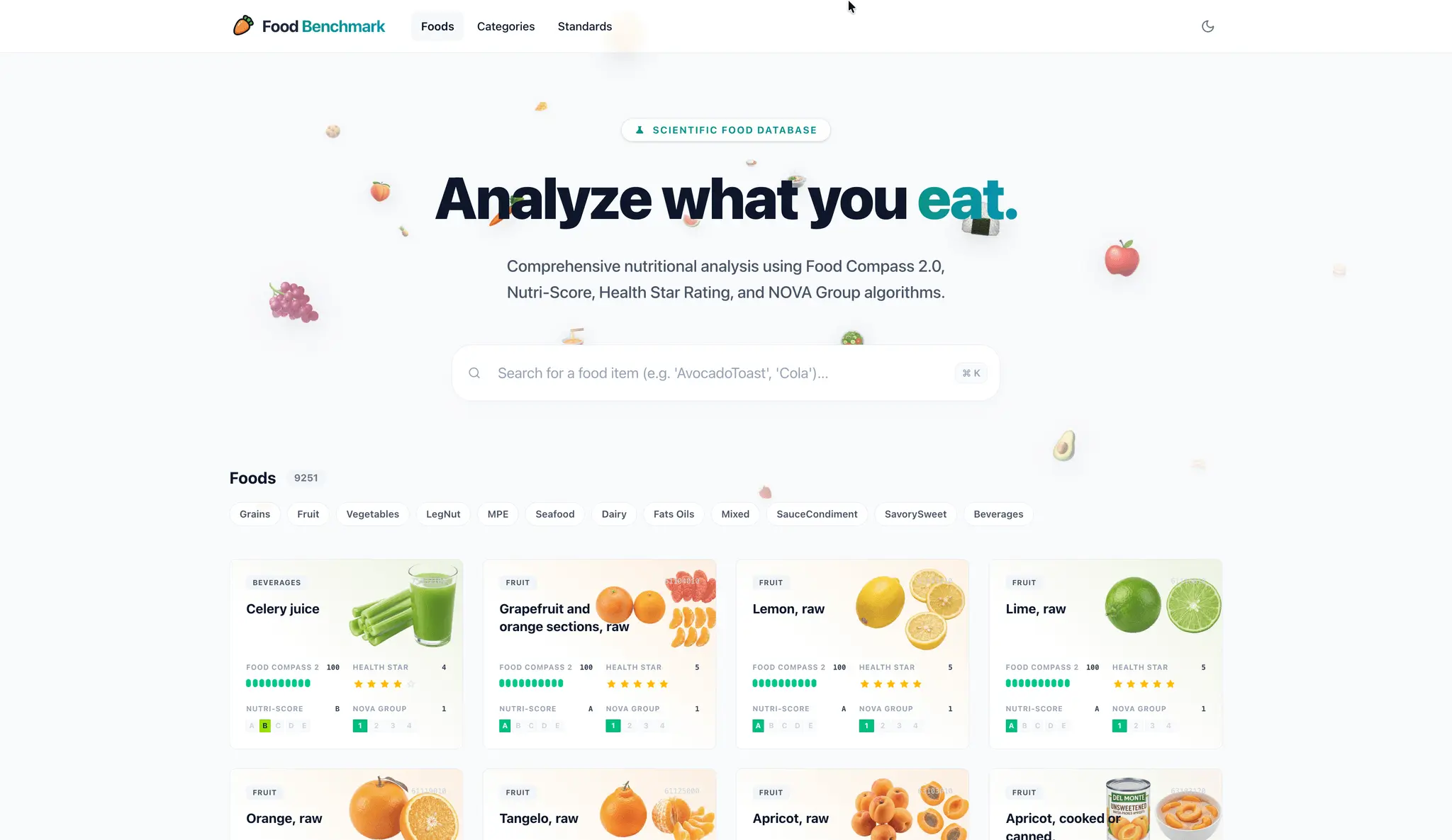 Screenshot 1 of Food Benchmark
