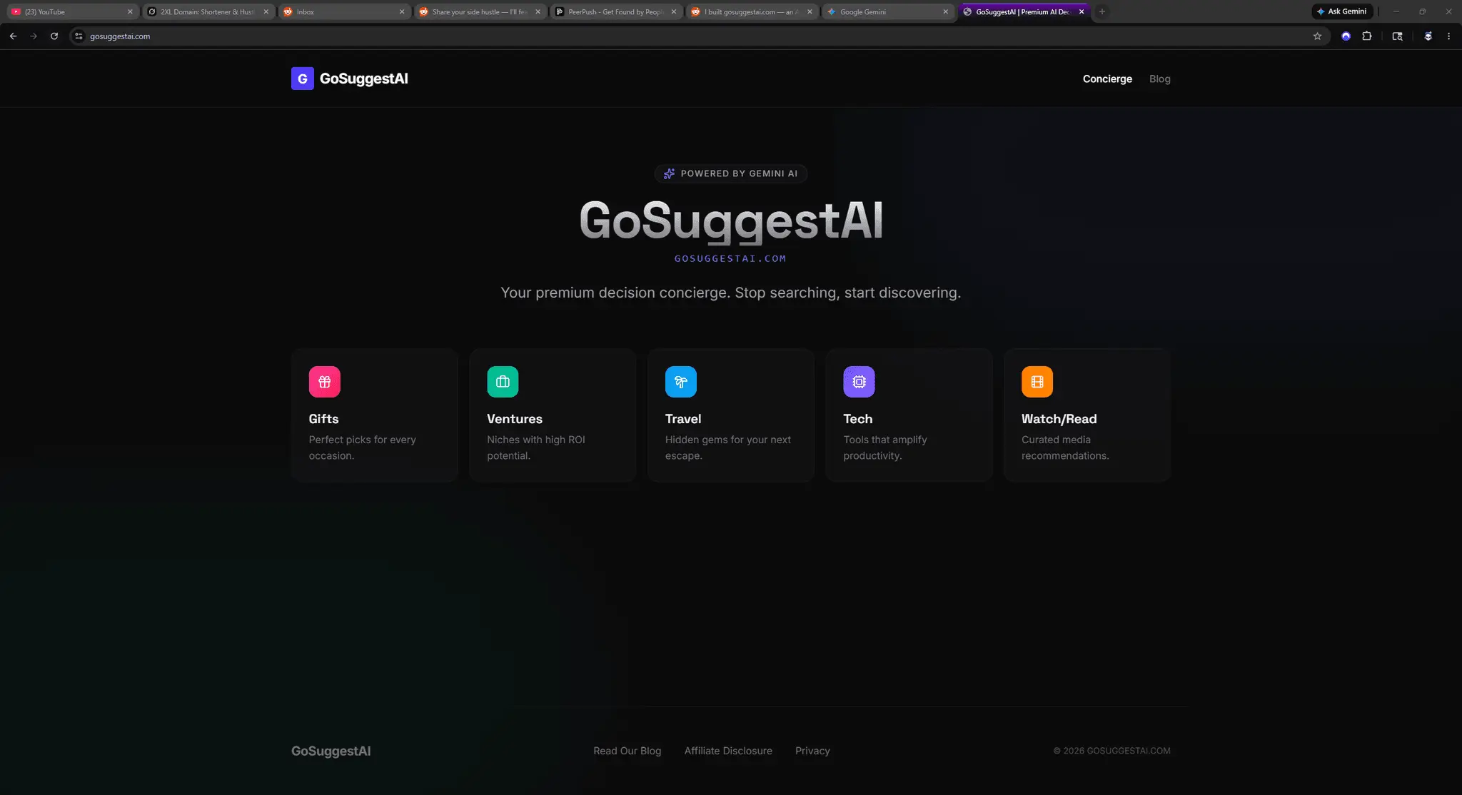 Screenshot 1 of GoSuggestAI