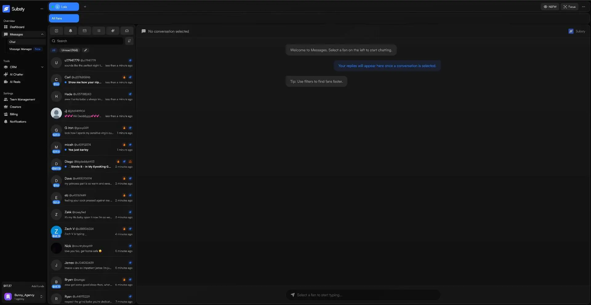 Screenshot 1 of Substy AI