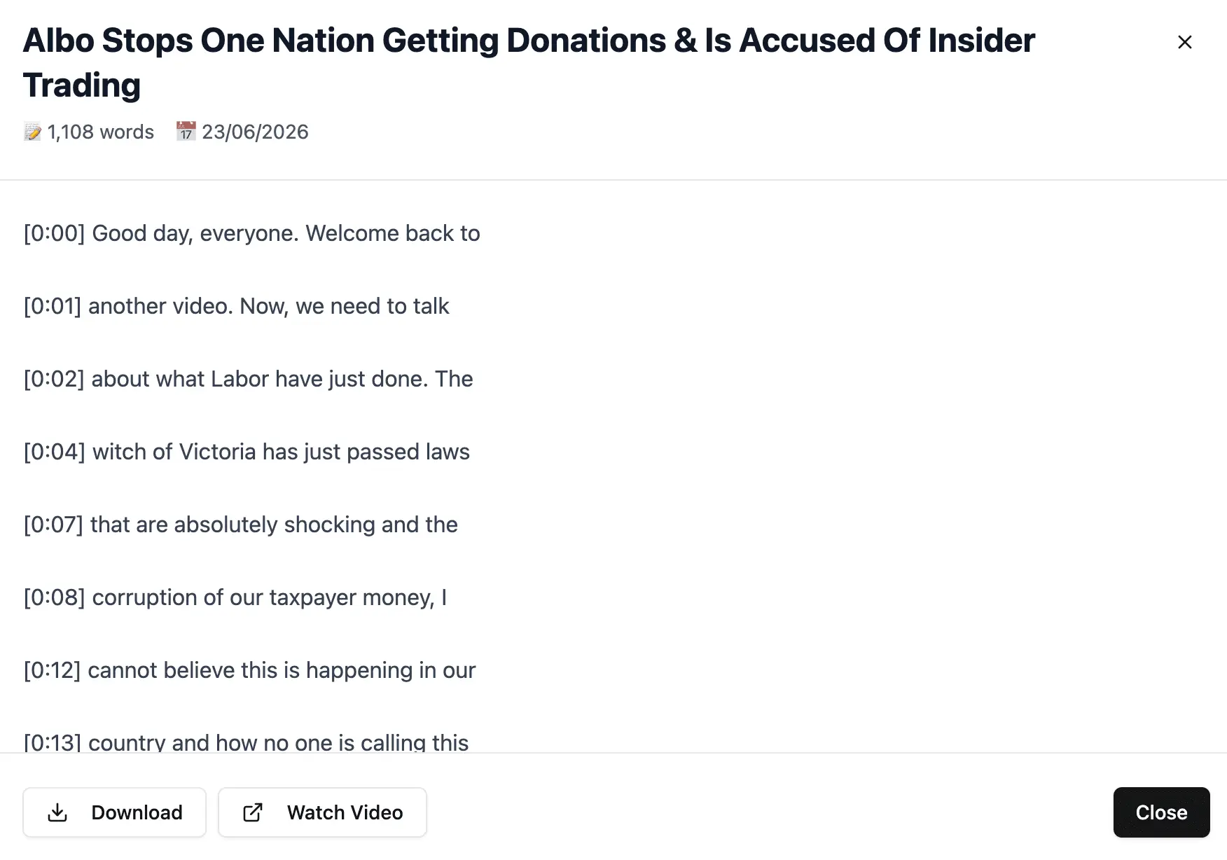 Screenshot 2 of YTTranscript